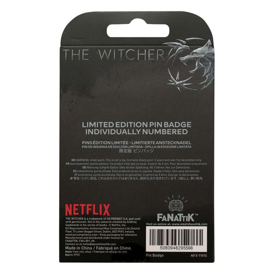 The Witcher Pin Badge Witcher Symbol Limited Edition 5060948295598