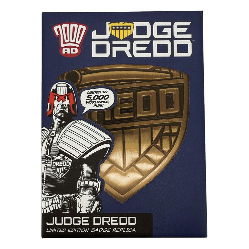 2000 AD Replica Judge Dredd Badge Limited Edition     5060948297110