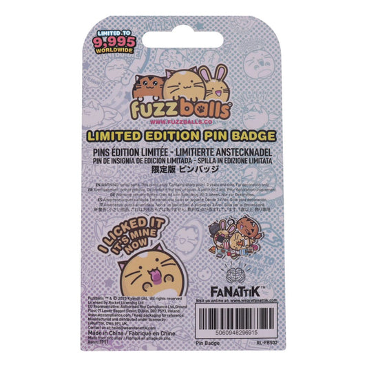 Fuzzballs Pin Badge Whisky Will Work 4 Treats Limited Edition 5060948296915