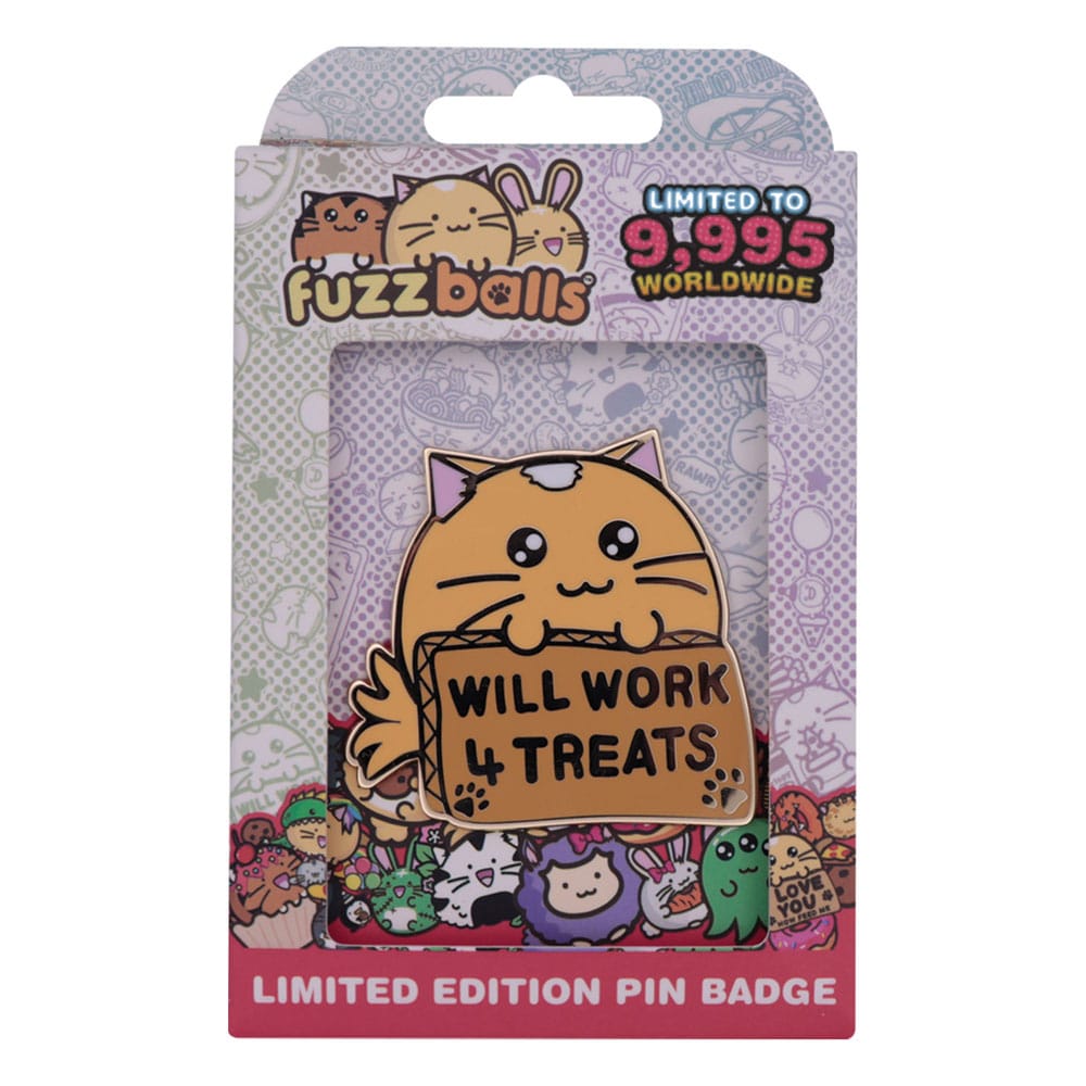 Fuzzballs Pin Badge Whisky Will Work 4 Treats Limited Edition 5060948296915