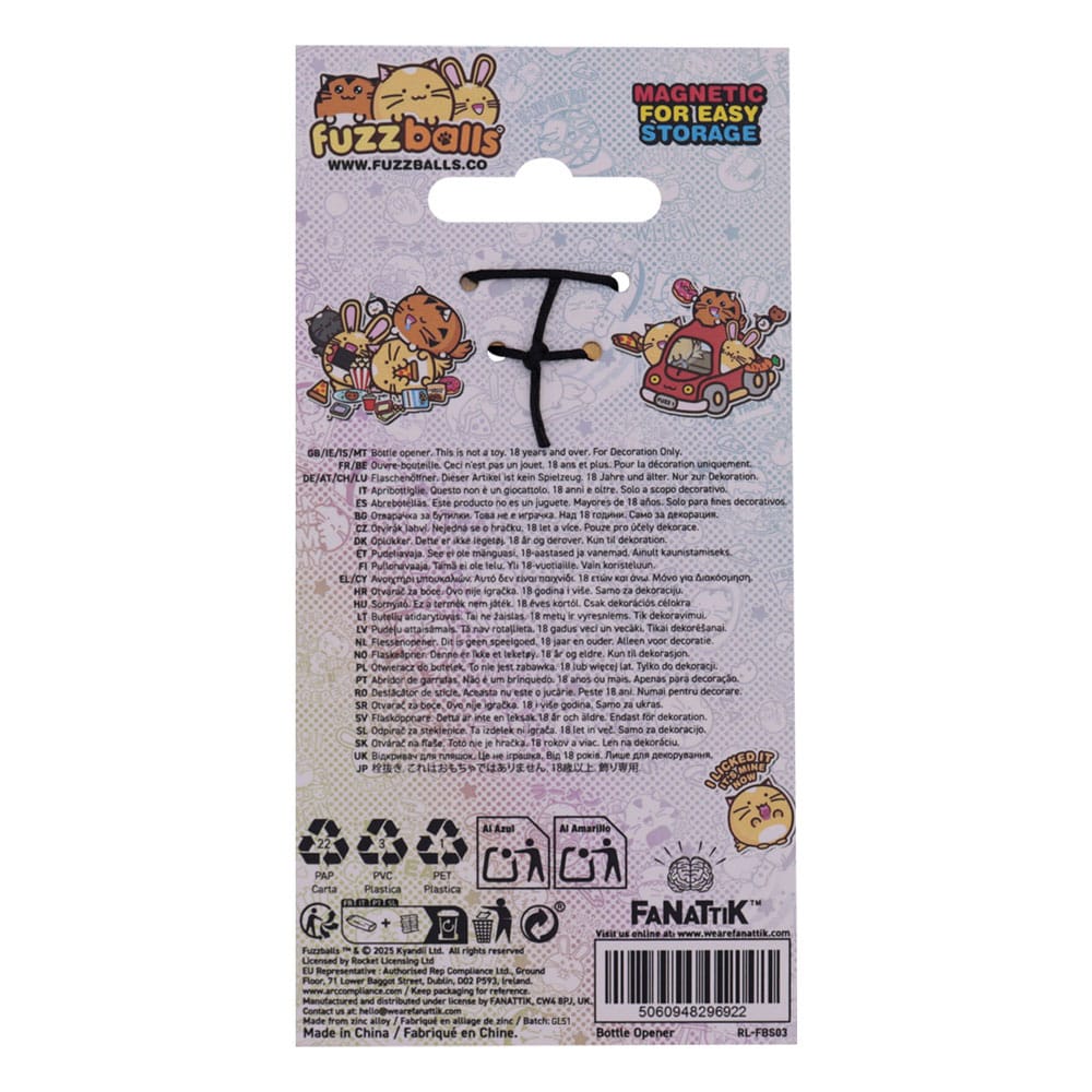 Fuzzballs Bottle Opener Whisky 5060948296922