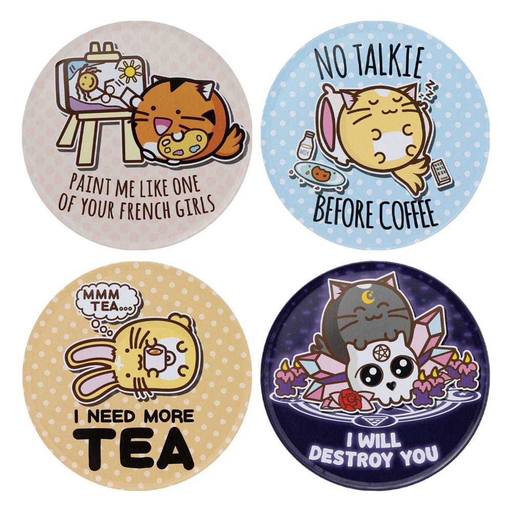 Fuzzballs Coaster 4-Pack  5060948296939