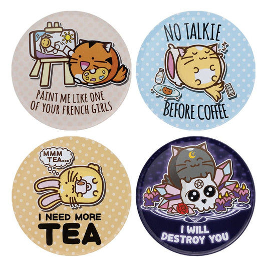 Fuzzballs Coaster 4-Pack  5060948296939