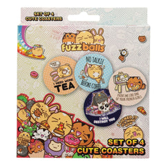 Fuzzballs Coaster 4-Pack  5060948296939