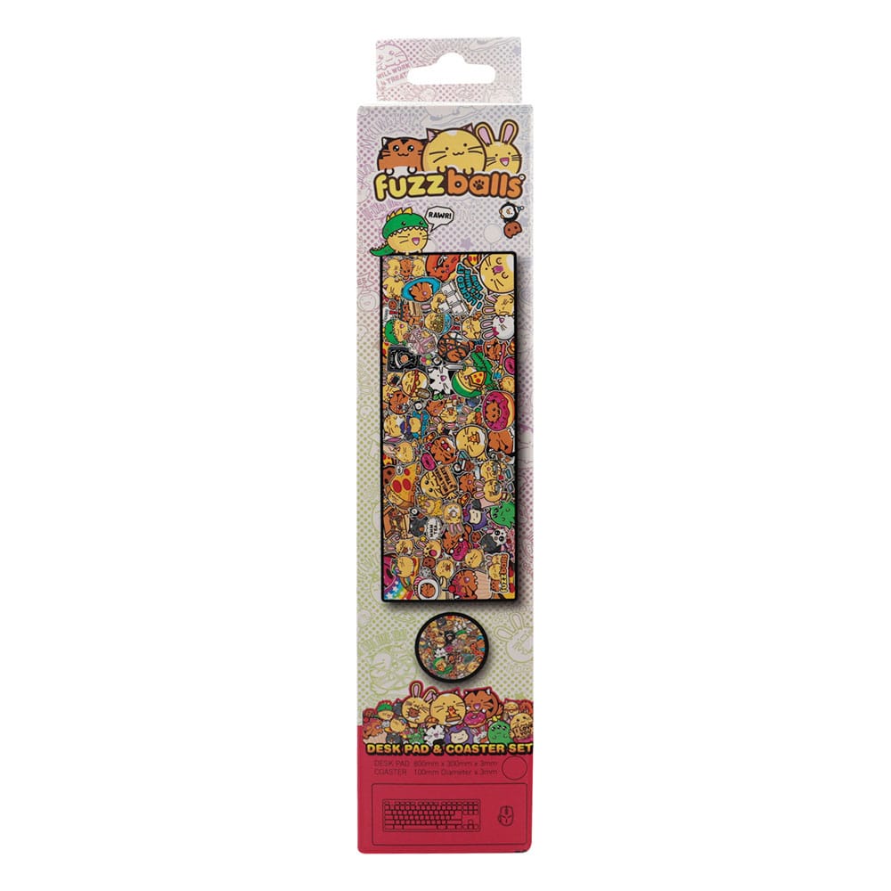 Fuzzballs Desk Pad & Coaster Set 5060948296946