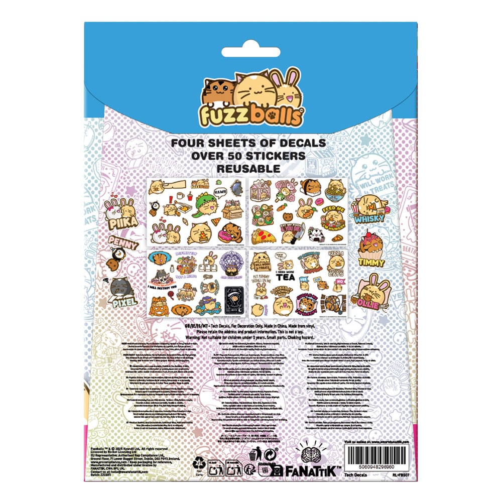 Fuzzballs Tech Sticker Pack  5060948296960