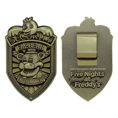Five Nights at Freddy´s Replica Security Badge Antique Brass Edition 5060948296885