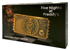 Five Nights at Freddy’s Replica Pizzaplex Opening Night Ticket Limited Edition 16 x 8 cm 5061114760025
