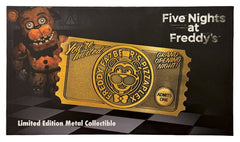 Five Nights at Freddy’s Replica Pizzaplex Opening Night Ticket Limited Edition 16 x 8 cm 5061114760025