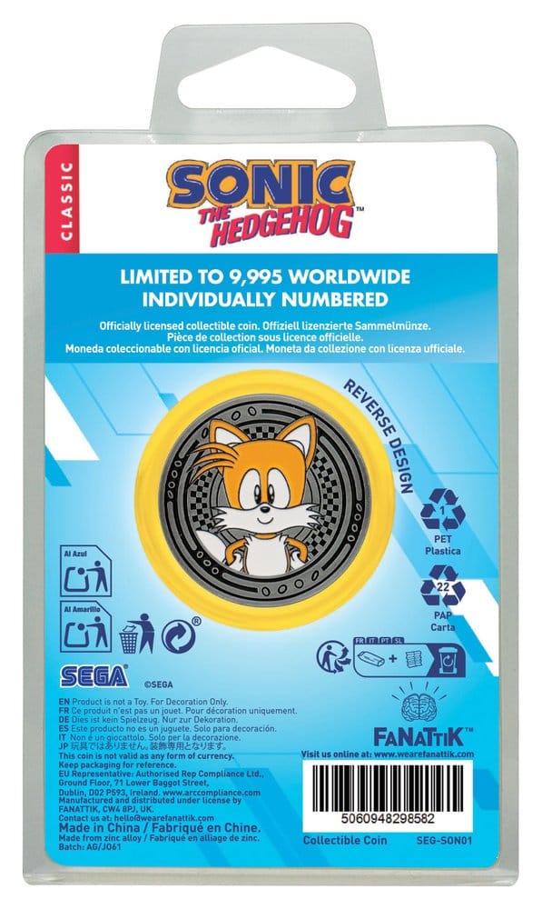 Sonic - The Hedgehog Collectable Coin Sonic & Tails 5060948298582