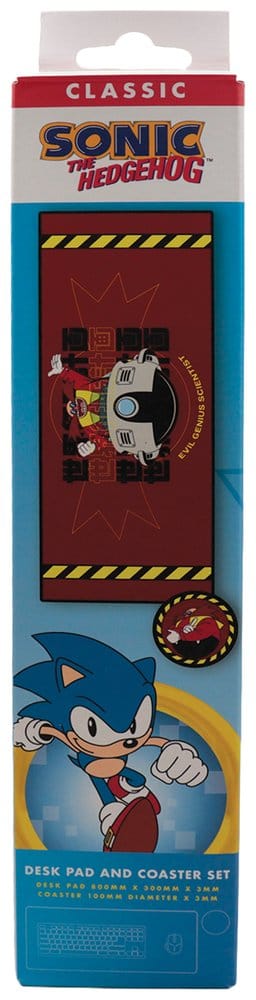 Sonic - The Hedgehog Desk Pad & Coaster Set Dr. Eggman 5060948298650