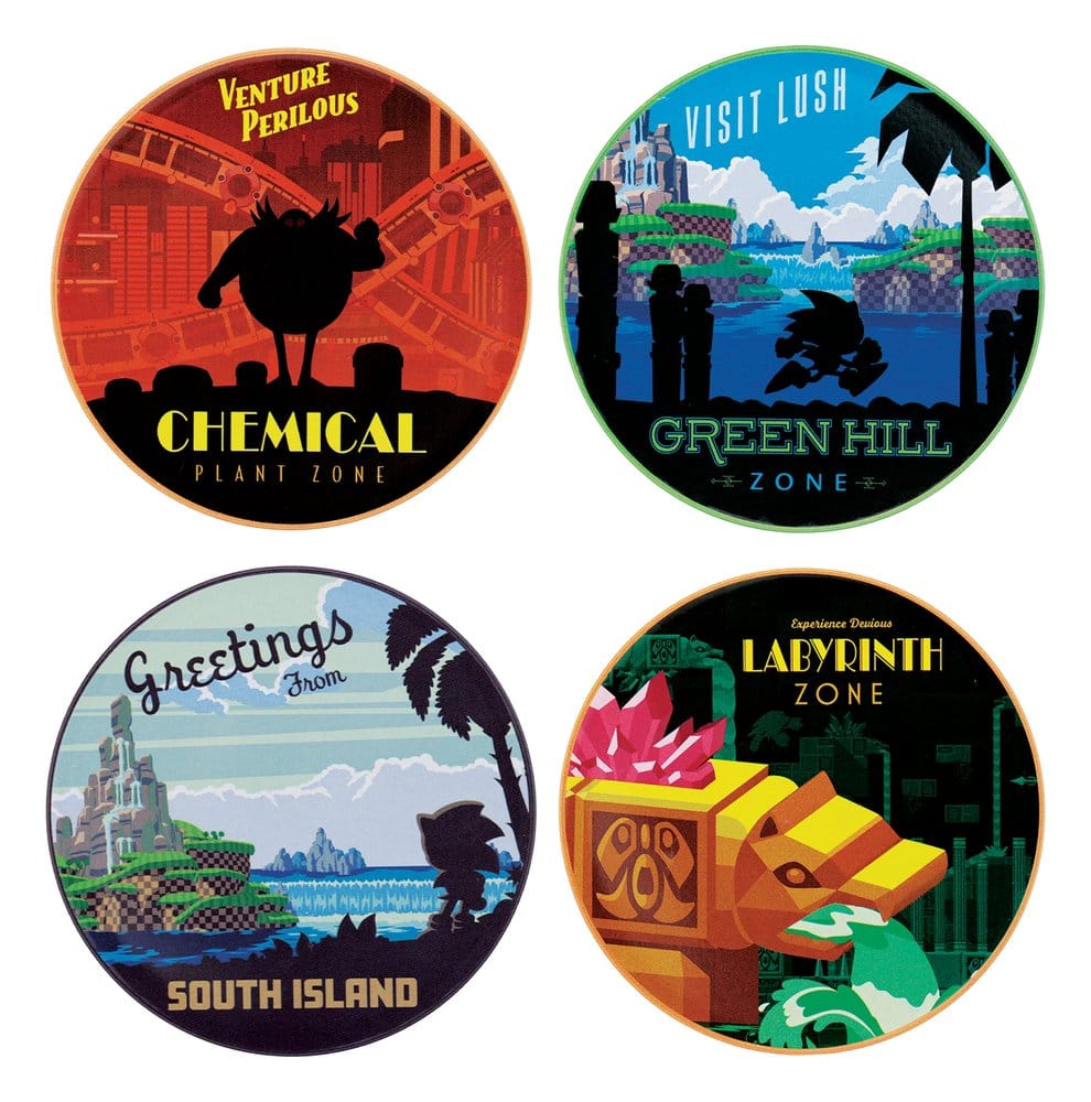 Sonic - The Hedgehog Coaster 4-Pack  5060948298674
