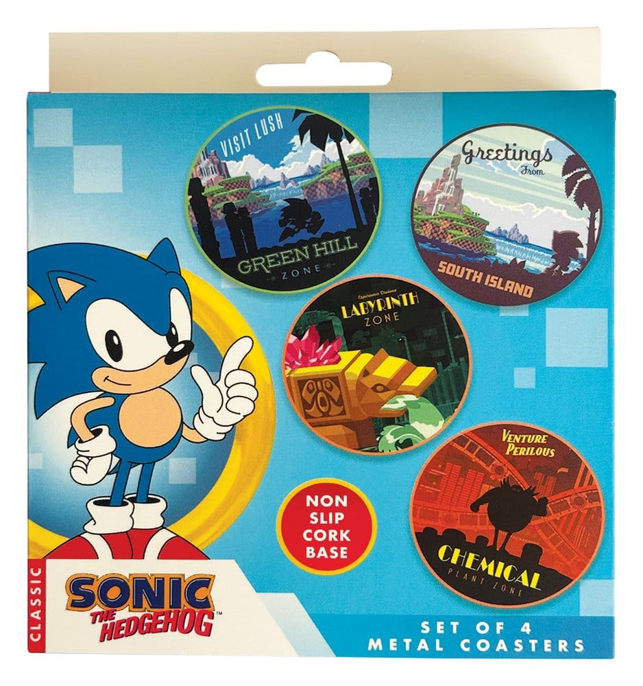 Sonic - The Hedgehog Coaster 4-Pack  5060948298674
