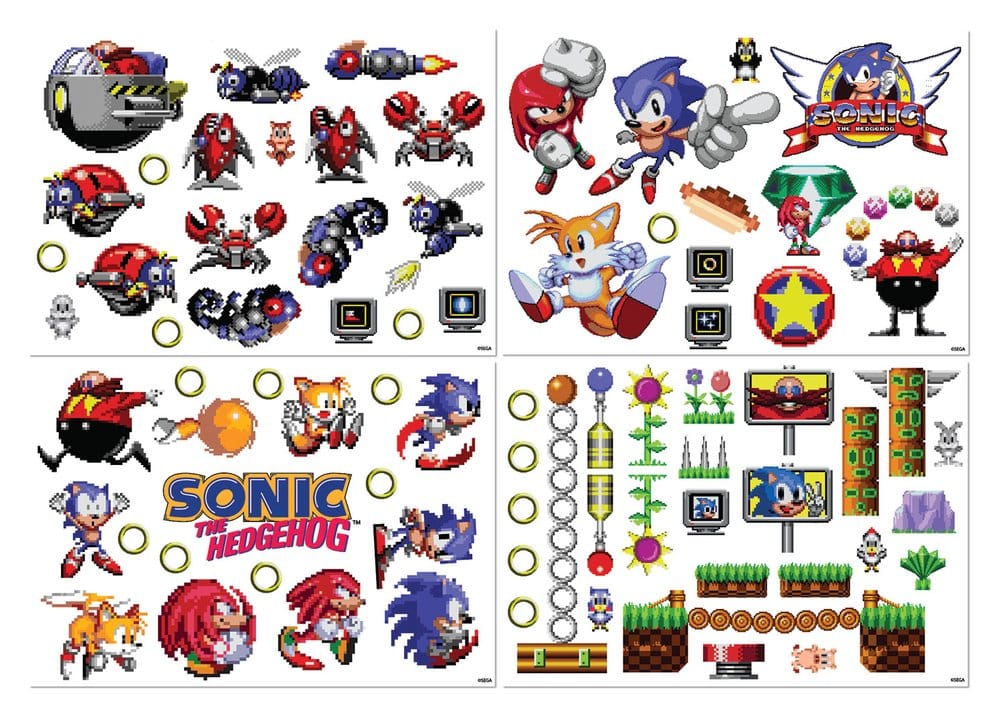 Sonic - The Hedgehog Tech Sticker Pack  5060948299107