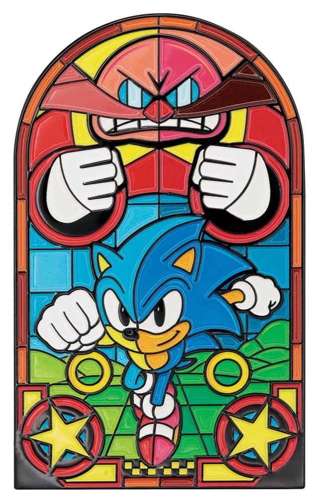 Sonic The Hedgehog Ingot Stained Glass Window Style 60 cm 5060948299831