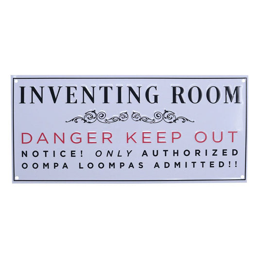 Willy Wonka & the Chocolate Factory Tin Sign Inventing Room 5060948291248