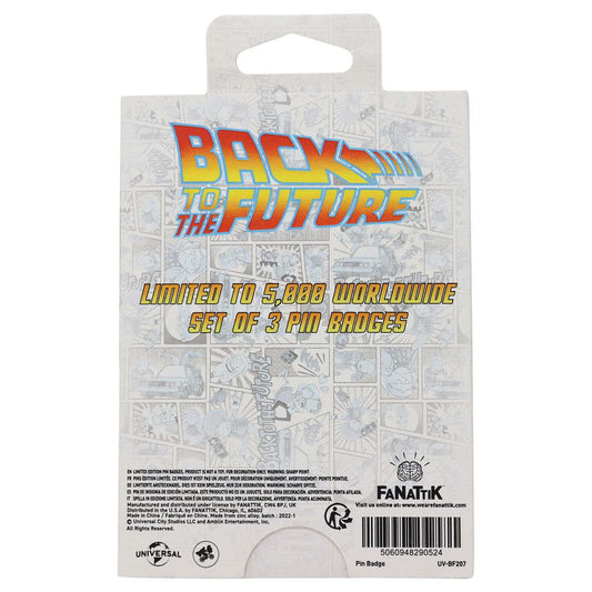 Back to the Future Pin Badge Set Limited Japanese Edition 5060948290524