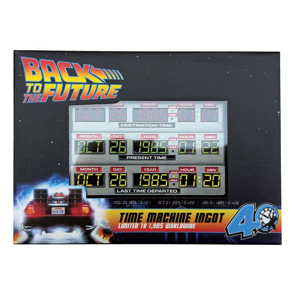 Back To The Future Ingot 40th Anniversary Time Circuits Limited Edition  5060948293716