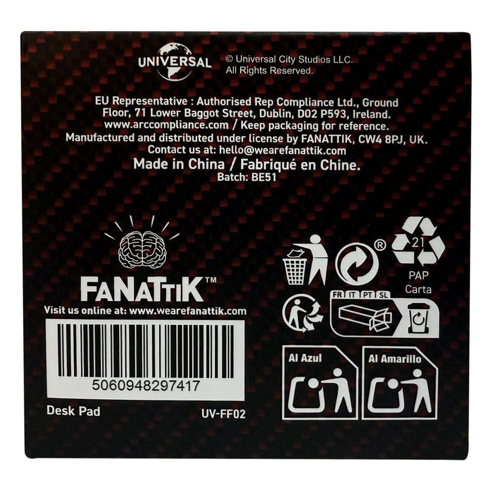 Fast & Furious Desk Pad & Coaster Set  5060948297417