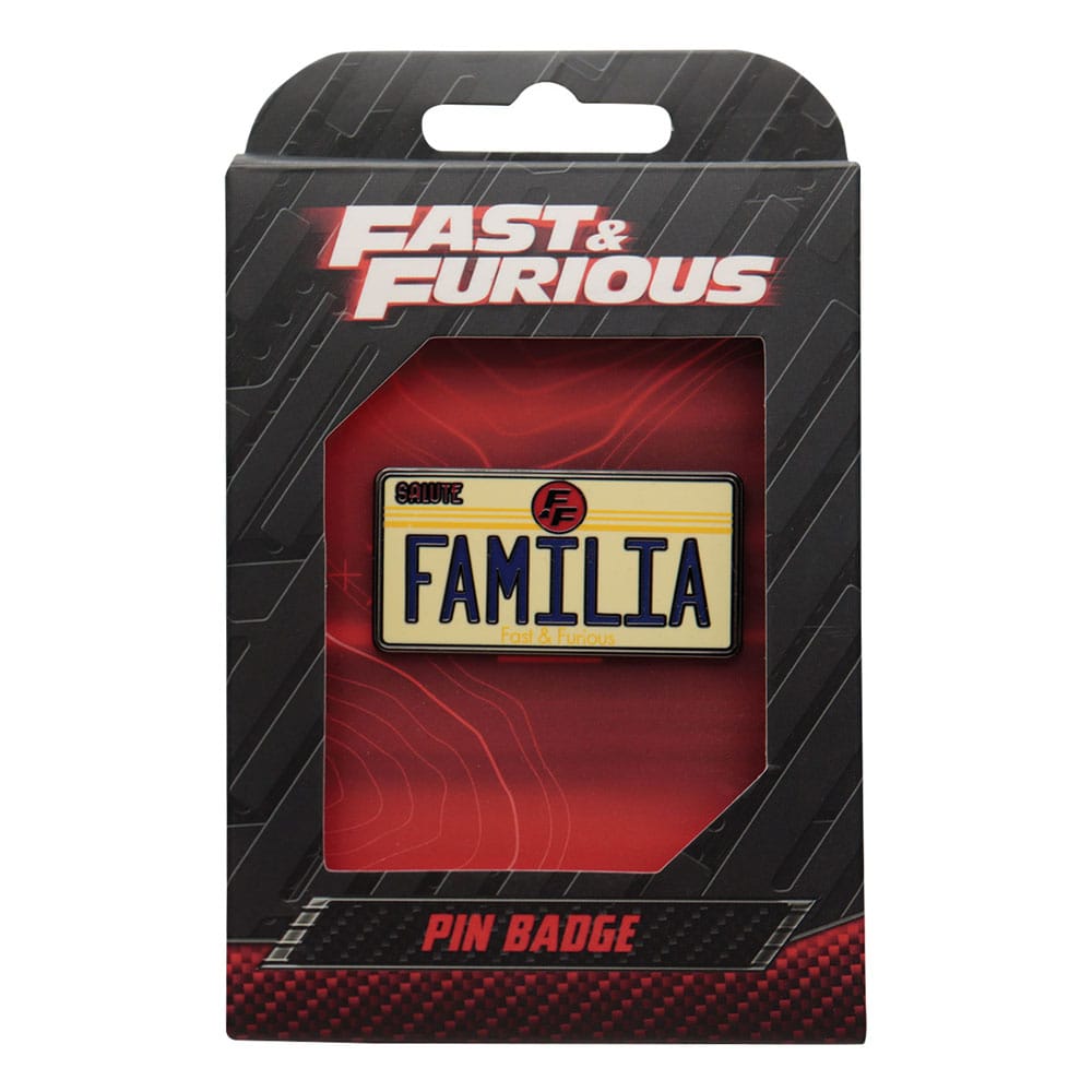 Fast & Furious Pin Badge Familia License Plate 5060948297431