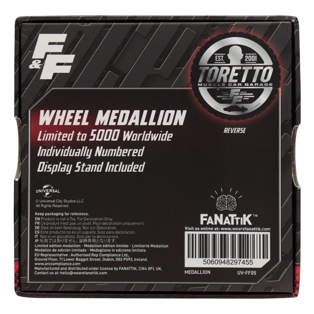 Fast & Furious Medallion Born for Speed  5060948297455