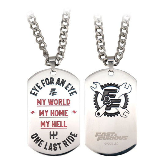 Fast & Furious Dog Tags with ball chain  5060948297424
