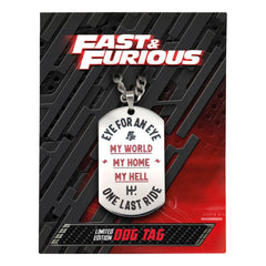 Fast & Furious Dog Tags with ball chain  5060948297424
