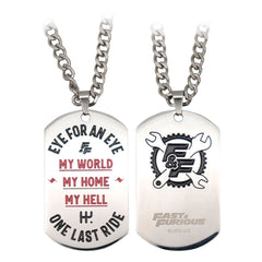 Fast & Furious Dog Tags with ball chain  5060948297424