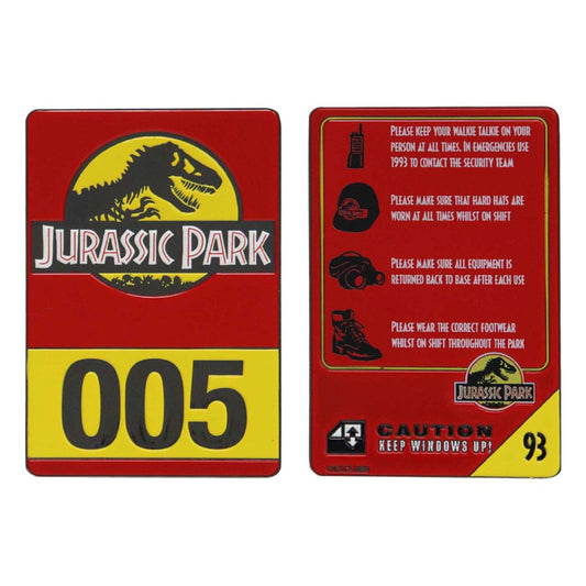 Jurassic Park Metal Card 30th Anniversary Jeep Limited Edition 5060948291972