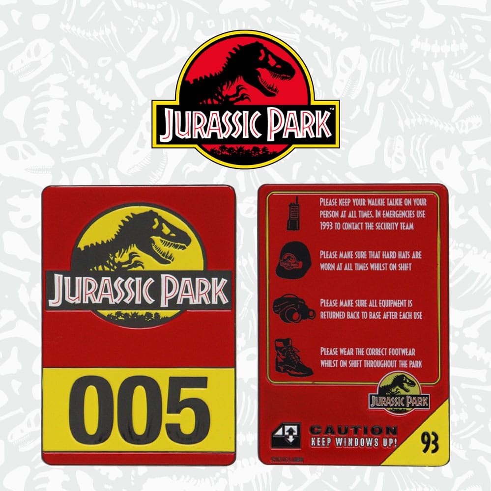 Jurassic Park Metal Card 30th Anniversary Jee 5060948291972