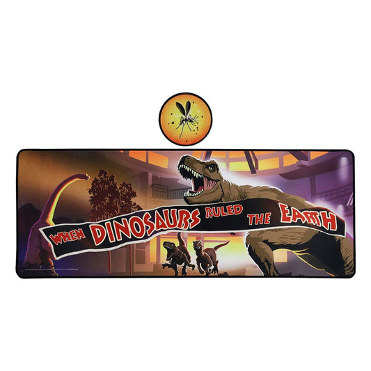 Jurassic Park Desk Pad & Coaster Set Dinosaur 5060948292573