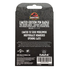 Jurassic Park Pin Badge Gates Hinged 5060948297844