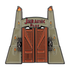 Jurassic Park Pin Badge Gates Hinged 5060948297844