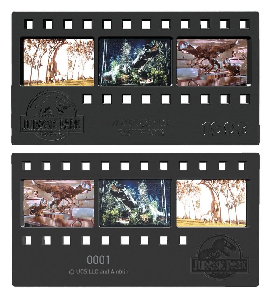 Jurassic Park Ingot Metal Film Strip Collectible 12 cm 5060948299985
