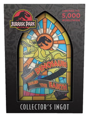 Jurassic Park Ingot Stained Glass Style Metal 11 cm 5060948299992