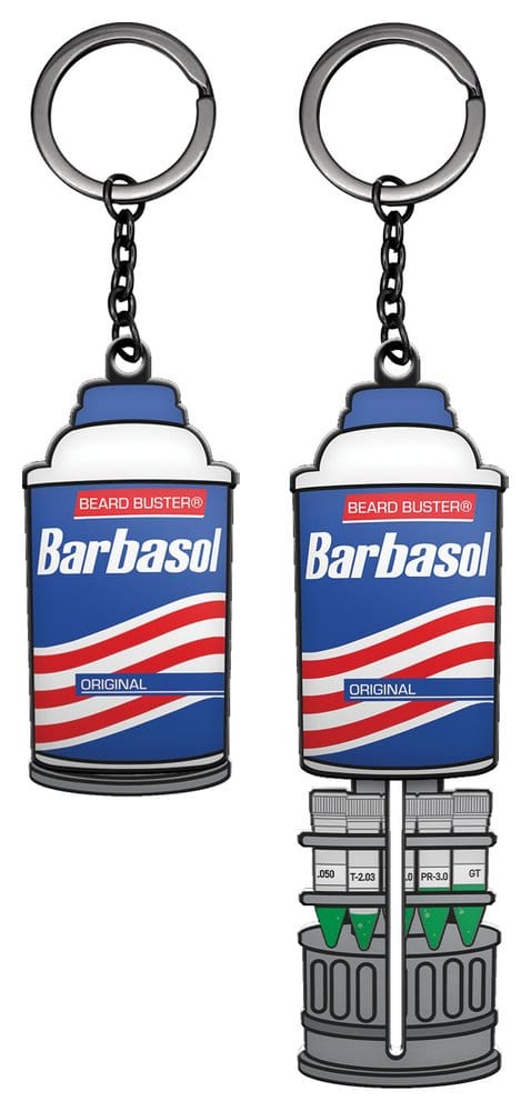 Jurassic Park Keychain Sliding Barbasol Can 5061114760636