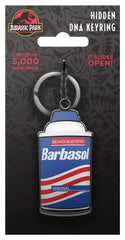 Jurassic Park Keychain Sliding Barbasol Can 5061114760636