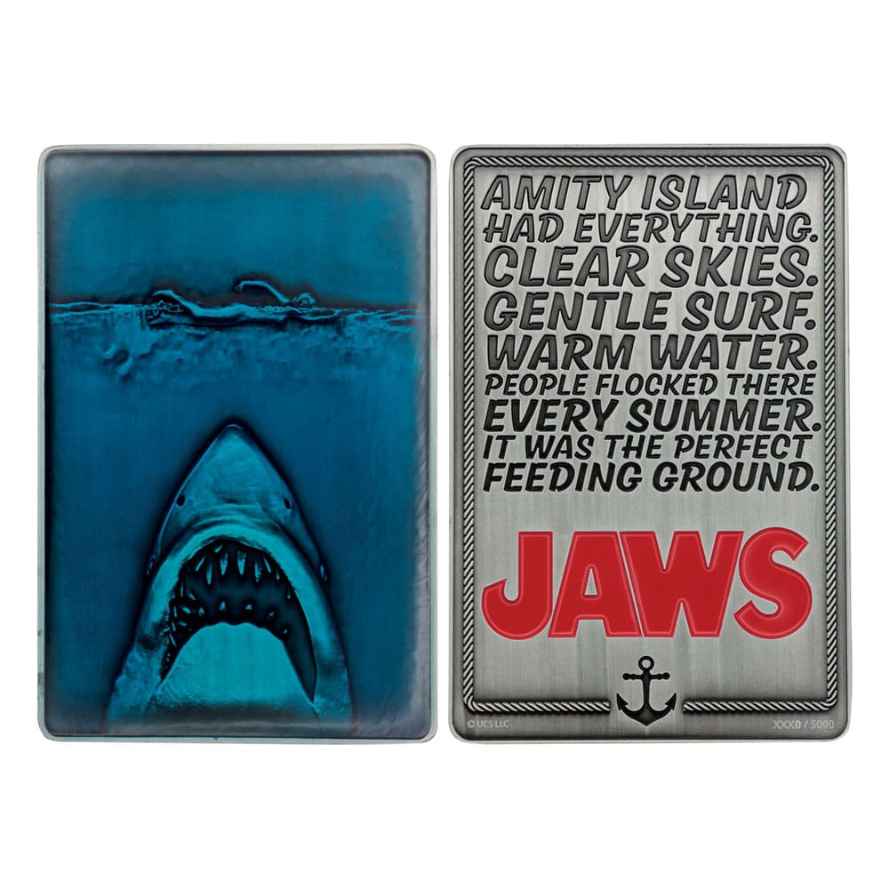 Jaws Ingot 50th Anniversary Poster Limited Edition            5060948297585