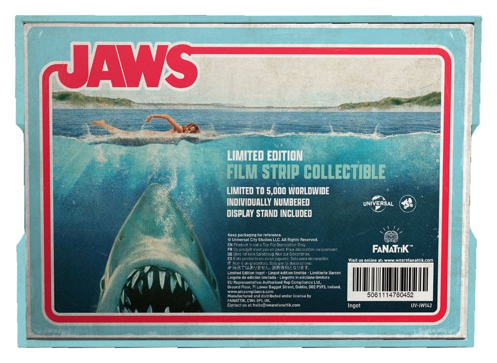 Jaws Ingot Metal Film Strip Collectible Limited Edition 5061114760452