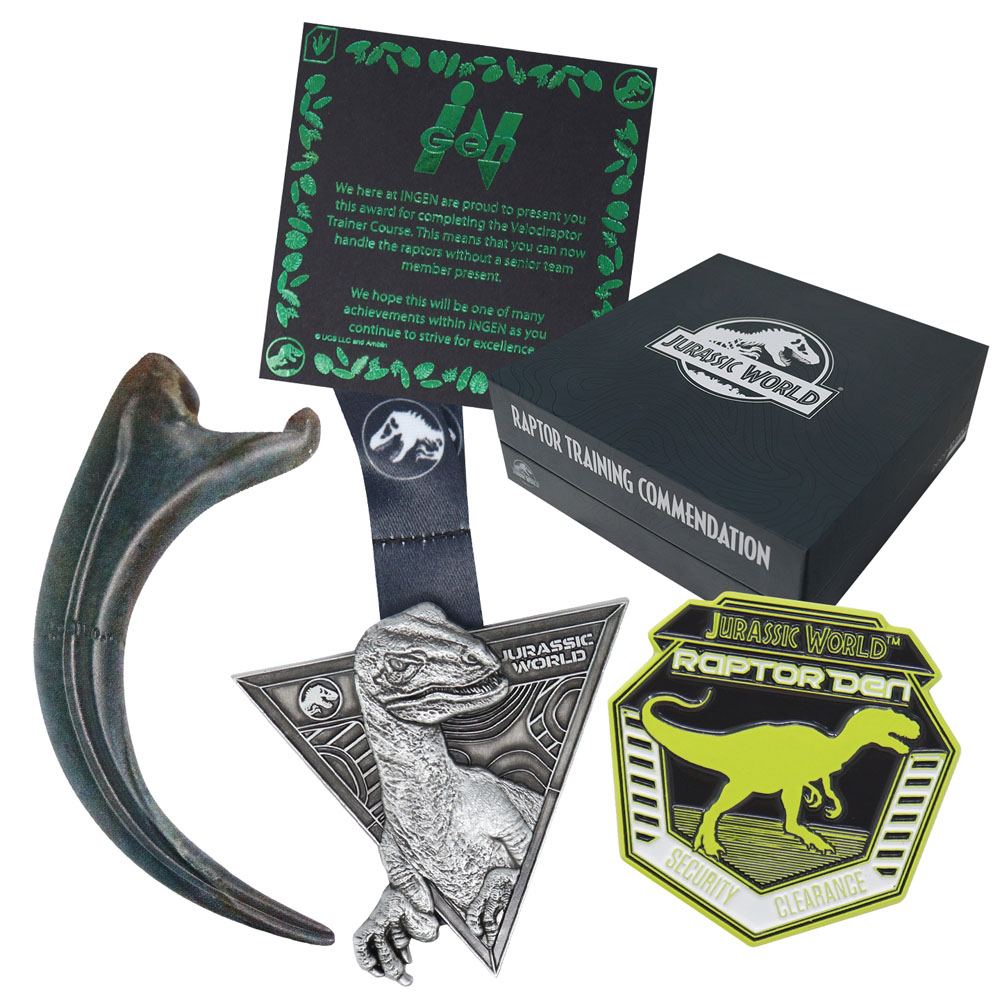 Jurassic World Pin Badge 3-Pack Raptor Traini 5060662467806