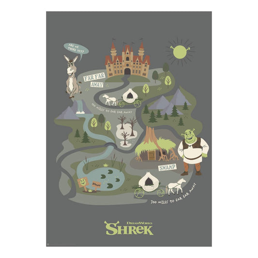 Shrek Art Print Journey to Far Far Away Limited Edition 42 x 30 cm 5060948296892
