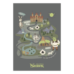 Shrek Art Print Journey to Far Far Away Limited Edition 42 x 30 cm 5060948296892