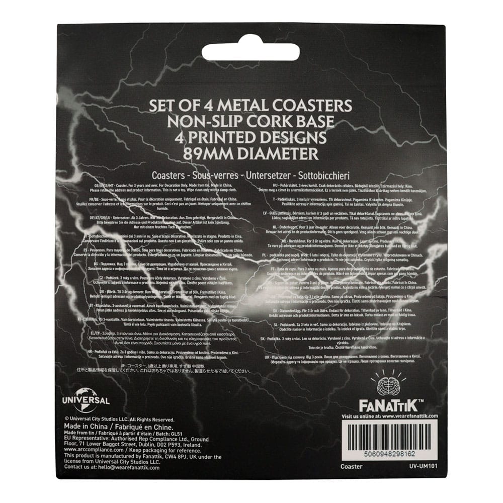 Universal Monsters Coaster 4-Pack  5060948298162