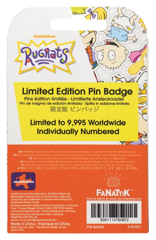Rugrats Pin Badge Limited Edition 35th Anniversary 5061114760872