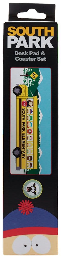 South Park Desk Pad & Coaster Set Elementary School Bus 5060948299886