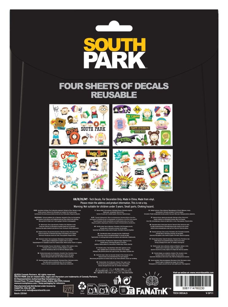 South Park Tech Sticker Pack 5061114760230