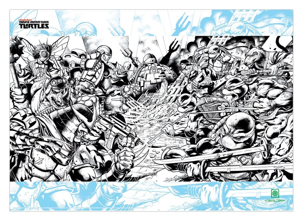 Teenage Mutant Ninja Turtles Art Print Comic Limited Edition 42 x 30 cm 5061114761046