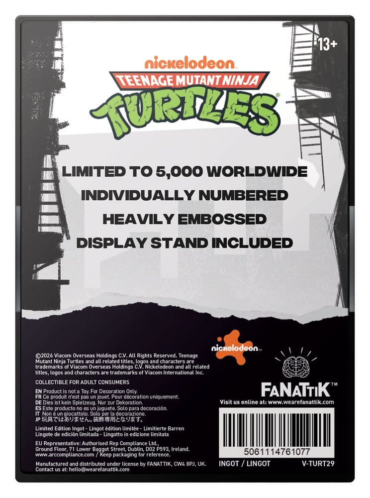 Teenage Mutant Ninja Turtles Ingot Villain Limited Edition 5061114761077
