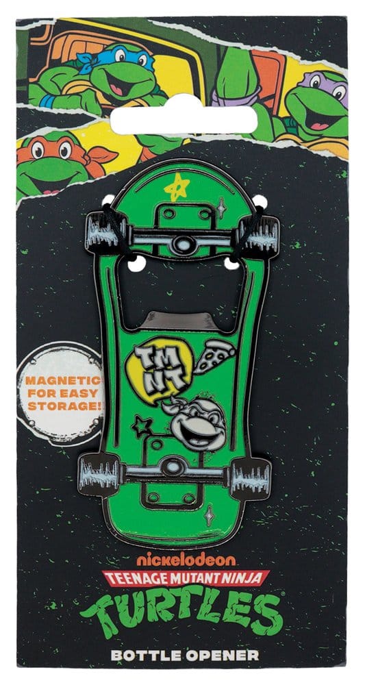 Teenage Mutant Ninja Turtles Bottle Opener Magnetic Skateboard 5061114761169