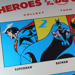DC Comis Art Print 90th Anniversary Heroes Limited Edition 42 x 30 cm 5060948296779